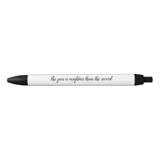 The pen is mightier than the sword