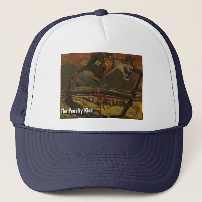 the penalty kick trucker hat (Front)