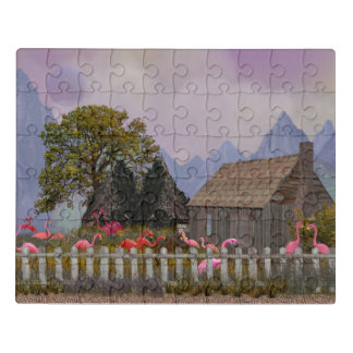 the penfield pink plastic flamengo sanctuary jigsaw puzzle