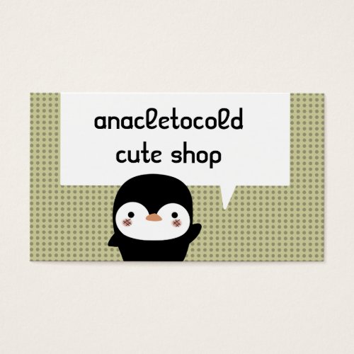 the penguin business cards