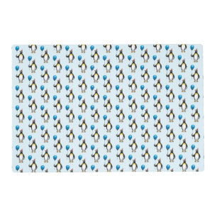 The penguin and the blue balloon placemat