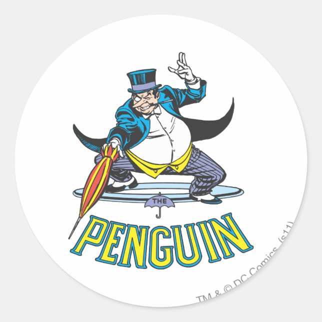 The Penguin Classic Round Sticker (Front)