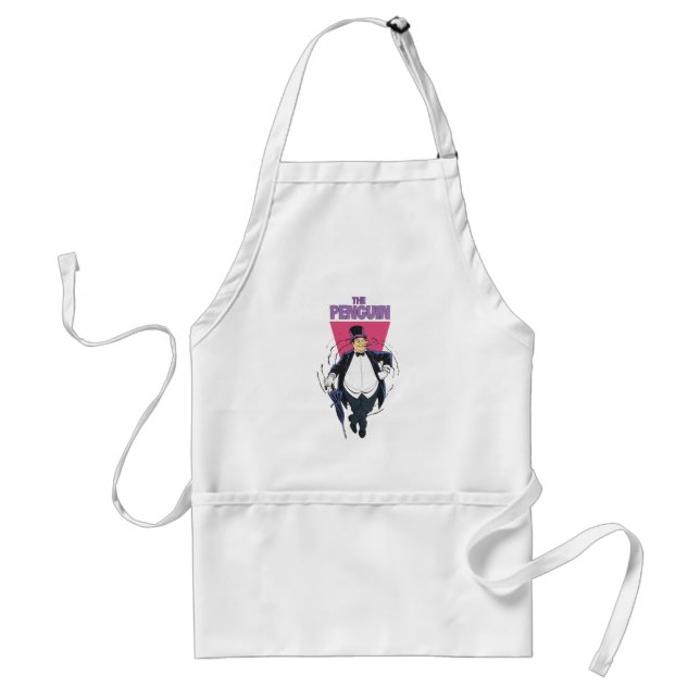The Penguin - Distressed Graphic Adult Apron (Front)