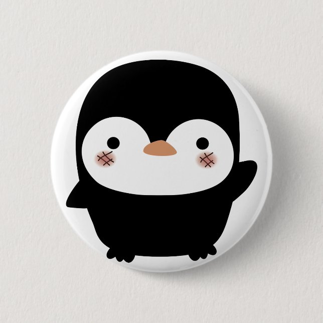 the penguin pinback button (Front)