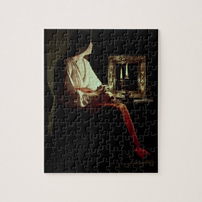 The Penitent Magdalen, c.1638-43 (oil on canvas) Jigsaw Puzzle (Vertical)