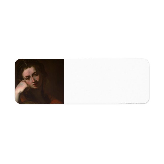 The Penitent Magdalen (Vanitas) by Jusepe Ribera Label (Front)