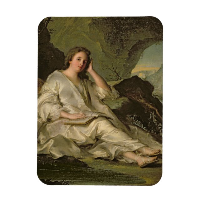 The Penitent Magdalene (oil on canvas) Magnet (Vertical)