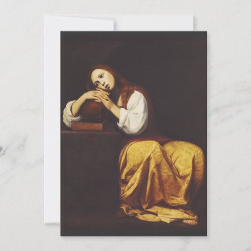 The Penitent Mary Magdalene by Giacomo Galli Holiday Card