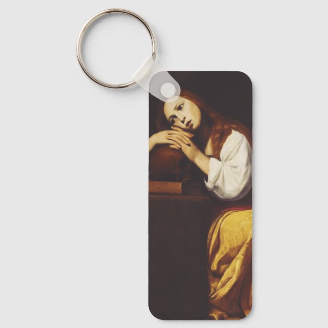 The Penitent Mary Magdalene by Giacomo Galli Keychain (Front)