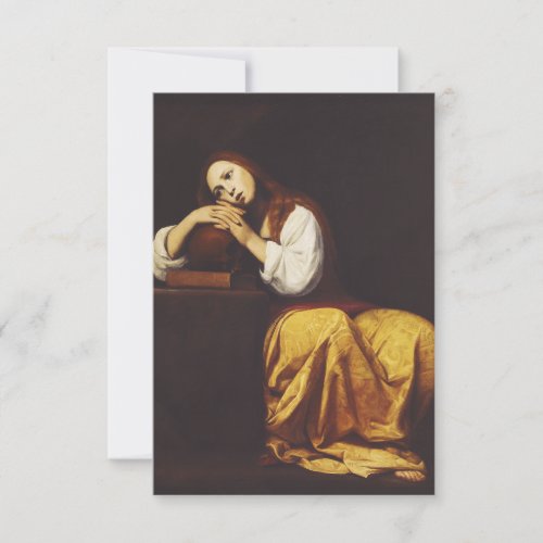 The Penitent Mary Magdalene by Giacomo Galli Thank You Card