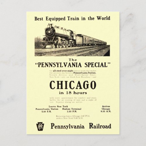 The Pennsylvania Special Postcard