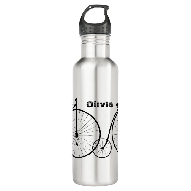 The penny-farthing Bicycle Water Bottle (Front)