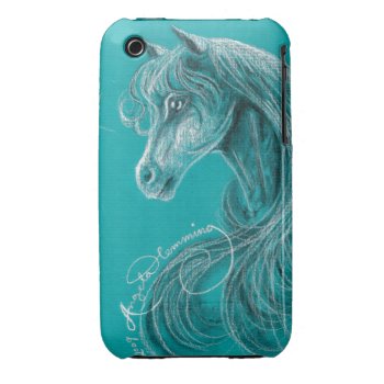 The Pensive Arabian Horse Case-mate Iphone 3 Case by ArtsyKidsy at Zazzle