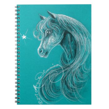 The Pensive Arabian Horse Notebook by ArtsyKidsy at Zazzle