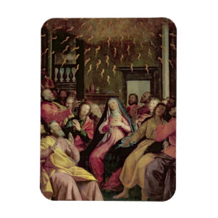 The Pentecost, c.1598 (oil on panel) Magnet