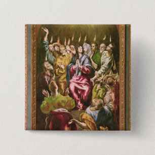The Pentecost, c.1604-14 Pinback Button
