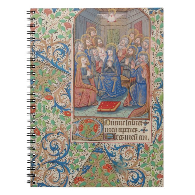 The Pentecost Medieval Illuminated Manuscript Notebook (Front)