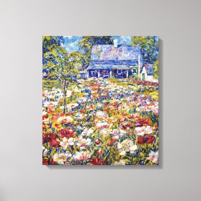 “The Peony Garden” Canvas Print (Front)