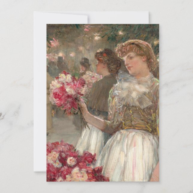 The Peony Girl | Childe Hassam (Front)