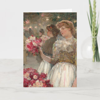 The Peony Girl | Childe Hassam Card