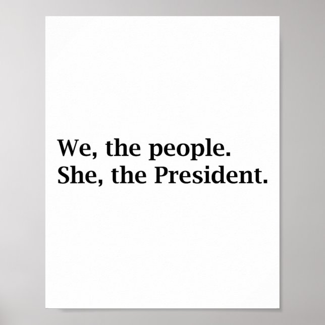 The People Support Kamala Harris For President 202 Poster (Front)