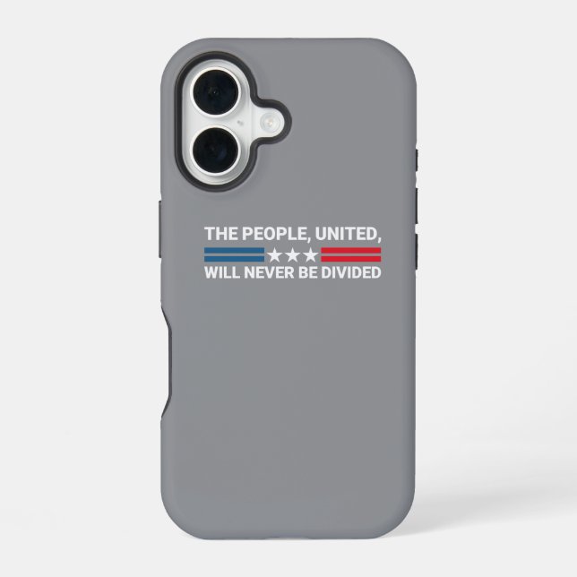 The People, United, Will Never Be Divided - Unity  Iphone Case (Back)