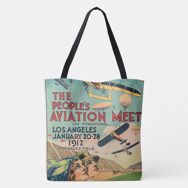The People's Aviation Meet Tote Bag (Back)