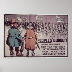 The People's Budget', 1909 Poster