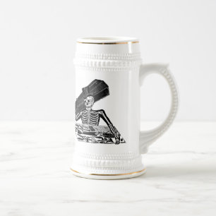 "The People's Calavera" circa 1800's Mexico Beer Stein