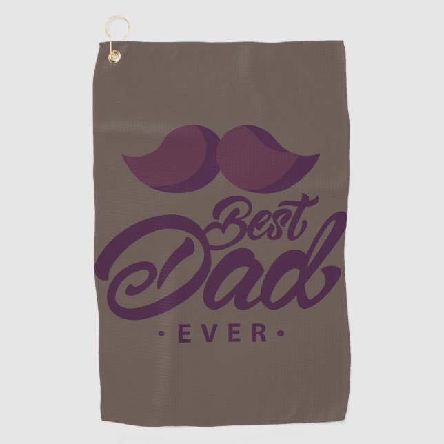 The Perfect Accessory for Dad's Golf Bag: Best Dad Golf Towel (Front)