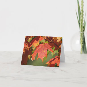 The Perfect Autumn Leaf Note Card