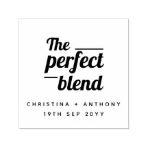 The Perfect Blend Bold Typography Wedding Favor