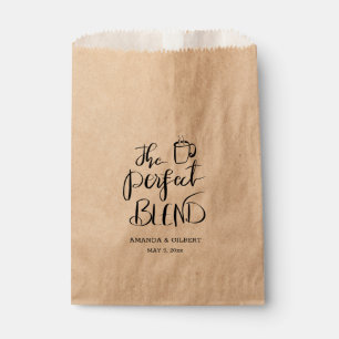 The Perfect Blend Calligraphy Script Wedding Favor Bag
