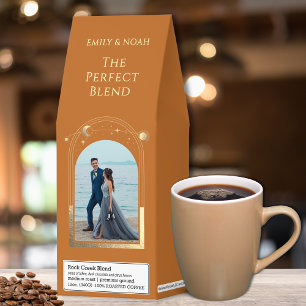 The Perfect Blend Celestial Chic Gold Wedding Roasted Coffee