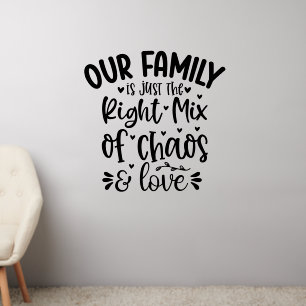 The Perfect Blend: Chaos & Love Wall Decal