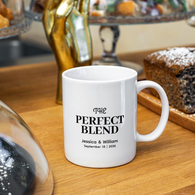 The Perfect Blend Coffee | Custom Names Wedding Mug (Creator Uploaded)