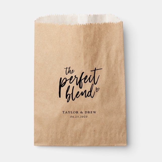 The Perfect Blend - Coffee Favor Bag (Front)