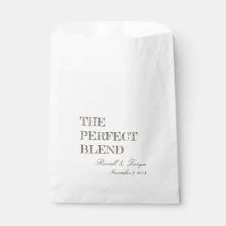 The Perfect Blend Coffee Favors, Trail Mix Brown Favor Bag