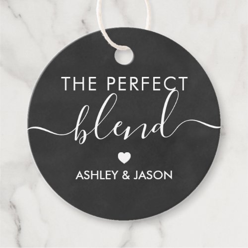 The Perfect Blend Coffee Gift Tag Wedding Favor Tags