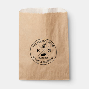 The Perfect Blend Coffee Kraft Paper Wedding Favor Bag