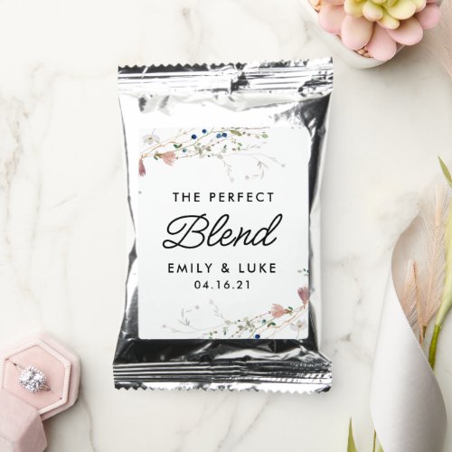  The Perfect Blend Coffee or Tea Wedding Favor Coffee Drink Mix