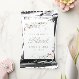 The Perfect Blend Coffee or Tea Wedding Favor Drink Mix
