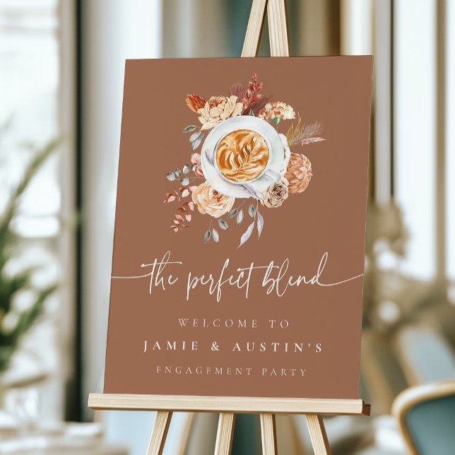 The Perfect Blend Coffee Theme Welcome Sign (Creator Uploaded)