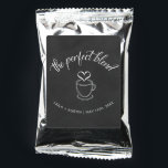 The Perfect Blend Coffee Wedding Favor Coffee Drink Mix<br><div class="desc">These coffee bags are perfect for the wedding guests of coffee lovers!</div>