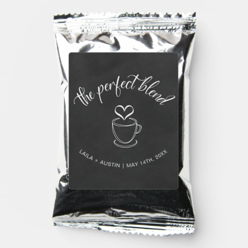 The Perfect Blend Coffee Wedding Favor Coffee Drink Mix