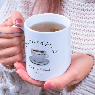 The Perfect Blend Coffee Wedding Favor Coffee Mug
