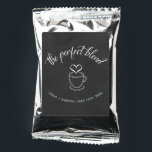 The Perfect Blend Coffee Wedding Favor Drink Mix<br><div class="desc">These coffee bags are perfect for the wedding guests of coffee lovers!</div>