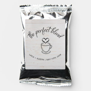 The Perfect Blend Coffee Wedding Favor Drink Mix