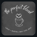 The Perfect Blend Coffee Wedding Favor Sticker<br><div class="desc">These favor stickers are perfect for the wedding guests of coffee lovers!</div>