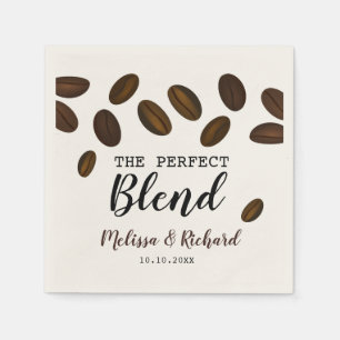 The Perfect Blend Coffee Wedding Napkins
